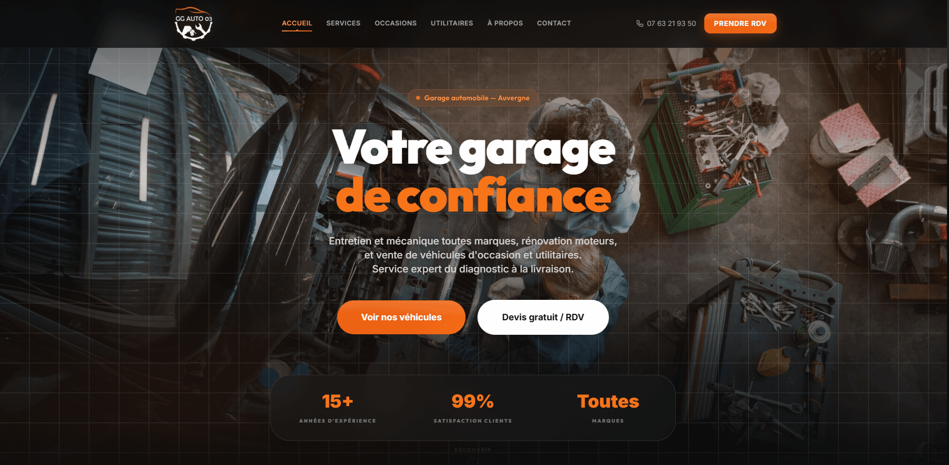 Site internet & Dashboard admin